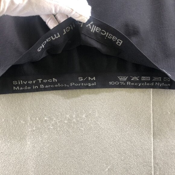 Organic Basics Active T Shirt Mens S-M Black Short Sleeve Nylon Hiking Biking - Picture 8 of 10